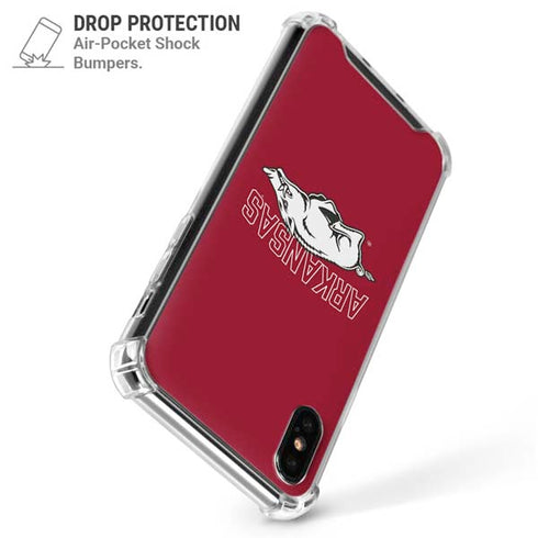 University of Arkansas-Fayetteville Razorbacks Logo iPhone XS Max Clear Case